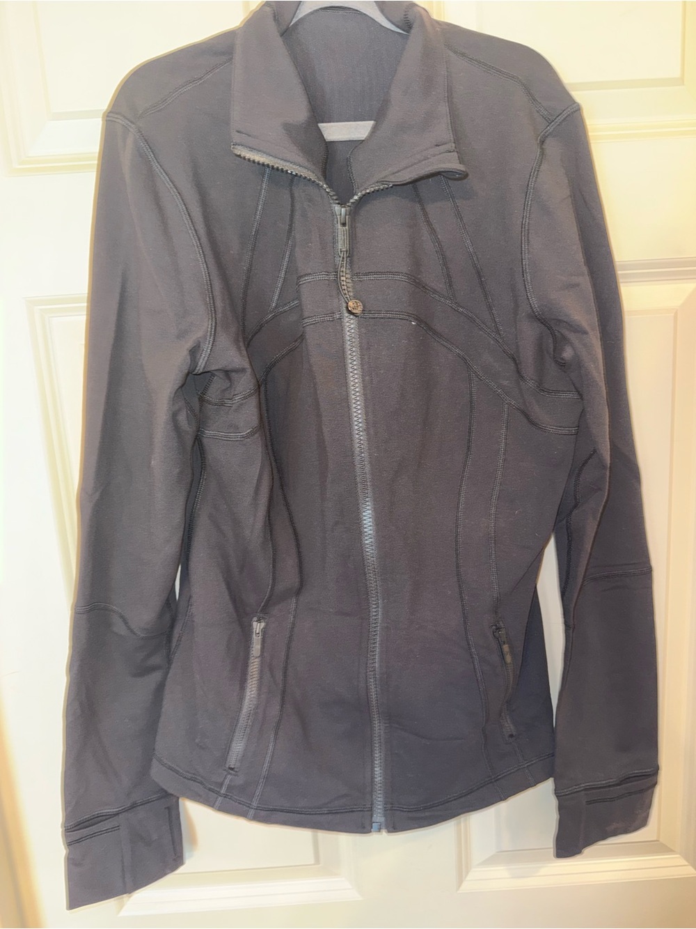 lululemon athletica Women's Zip Jacket - Charcoal Gray